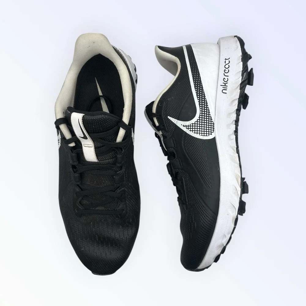 Nike Mens React Infinity Pro‎ Golf Shoes Sneakers Black White Size 9.5